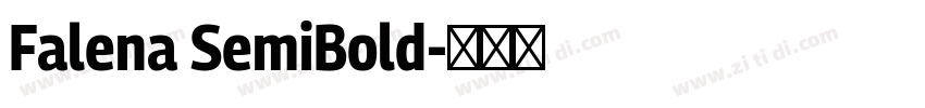 Falena SemiBold字体转换